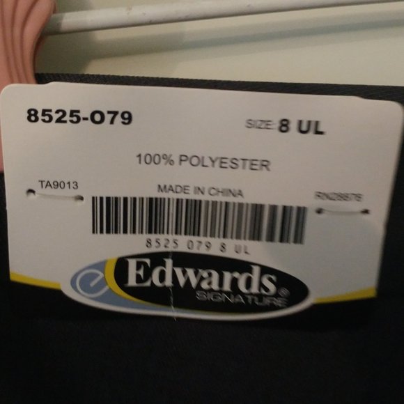 NWT EDWARDS GRAY UNHEMMED POLYESTER DRESS PANTS 8 - Picture 5 of 5